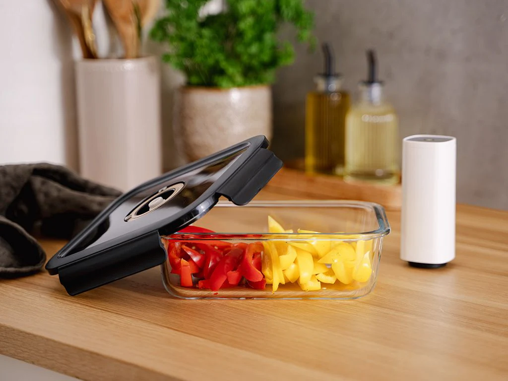 RECHTECKIGER VACUUM-GLASBEHÄLTER – 1480ML - Image 2