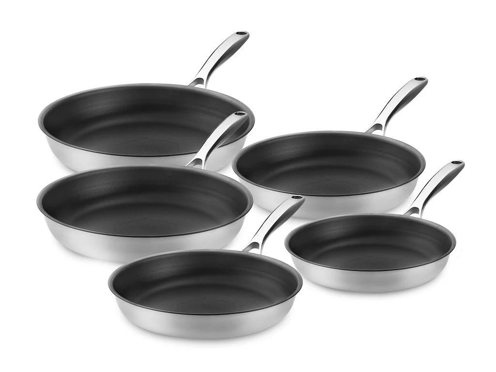 ZERO – NATÜRLICHES ANTIHAFT-BRATPFANNEN-SET – 5-TEILIG